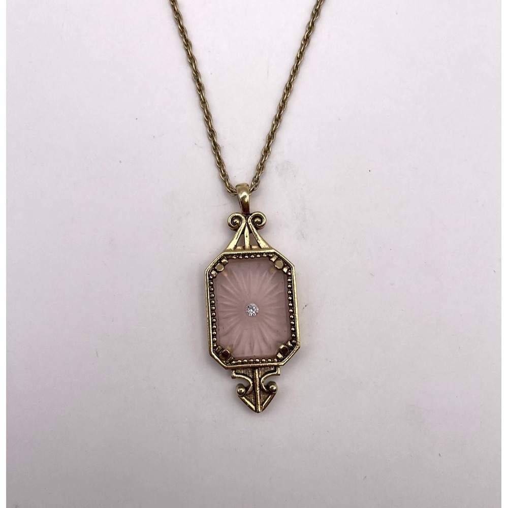 Vintage Avon Frost Lights Necklace Camphor Glass 1970s